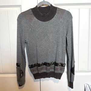 Italian Tricot Chic Sweater with Unique Detailing Bought in Florence